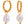 Load image into Gallery viewer, Pearl Twist huggie hoops - 1