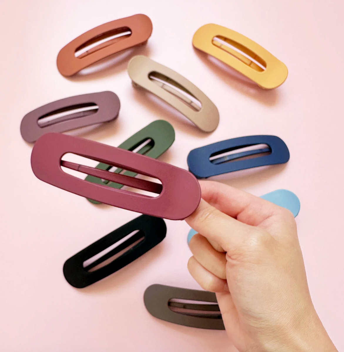 Jumbo Matte Lay Flat Hair Clips – Mosaic Makers Collective