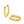 Load image into Gallery viewer, Gold Oval Huggies - 1