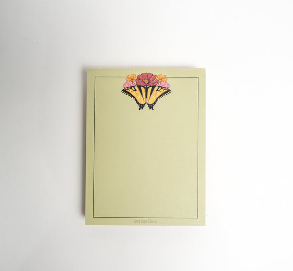 Yellow Butterfly Notepad - 1