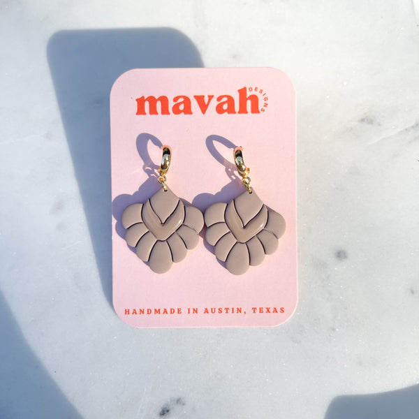 Embossed Diamond Boho Spring Earrings - 3