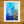 Load image into Gallery viewer, Blue Gothic Cathedral with Orange Flowers Art Print