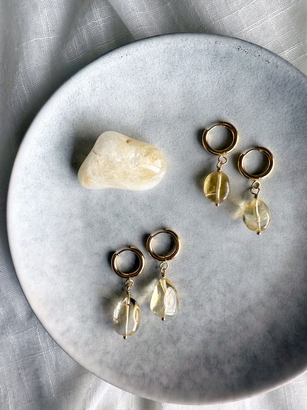 Golden Glow Hoop Earrings