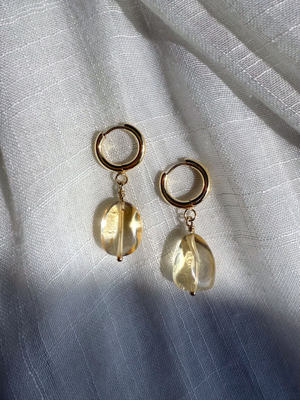 Golden Glow Hoop Earrings