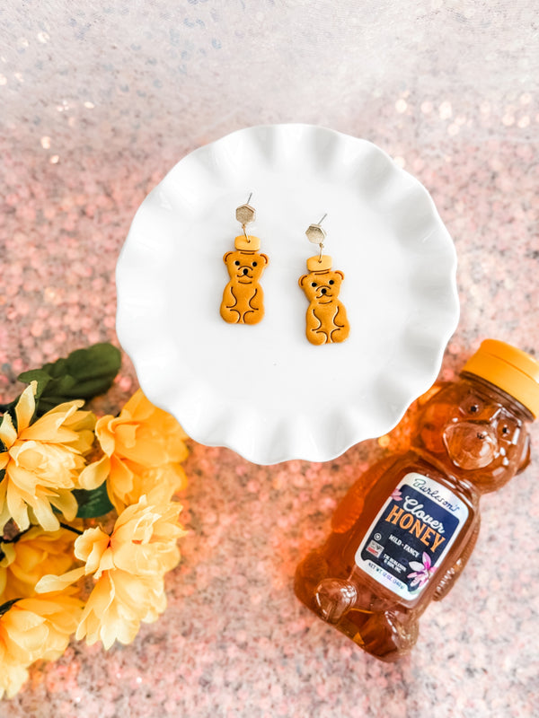 Honey Bear Earrings