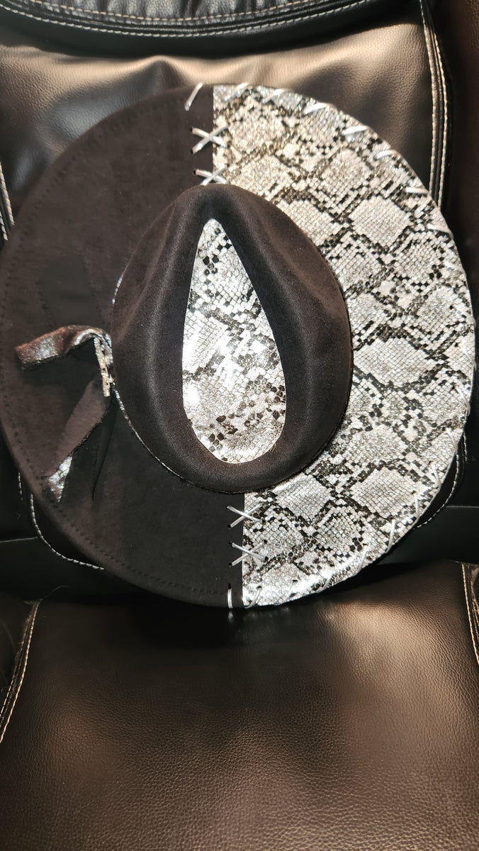 Black Snake Skin Hat – Mosaic Makers Collective display picture 3