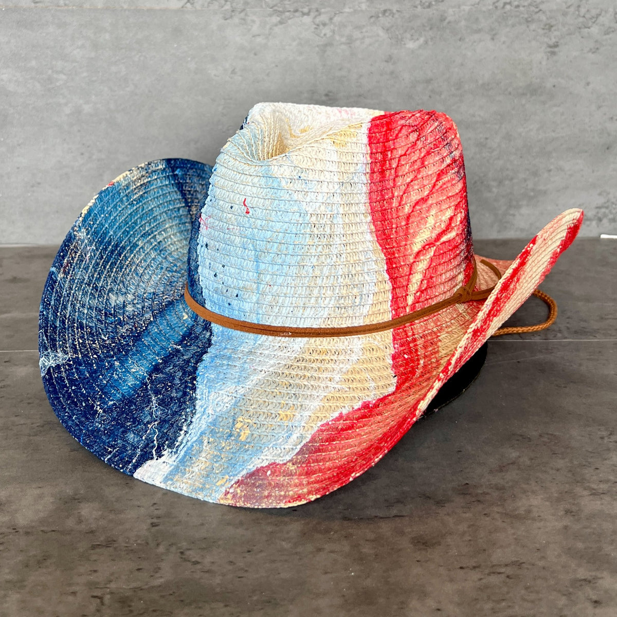 Red White + Blue Straw Cowboy Hat – Mosaic Makers Collective