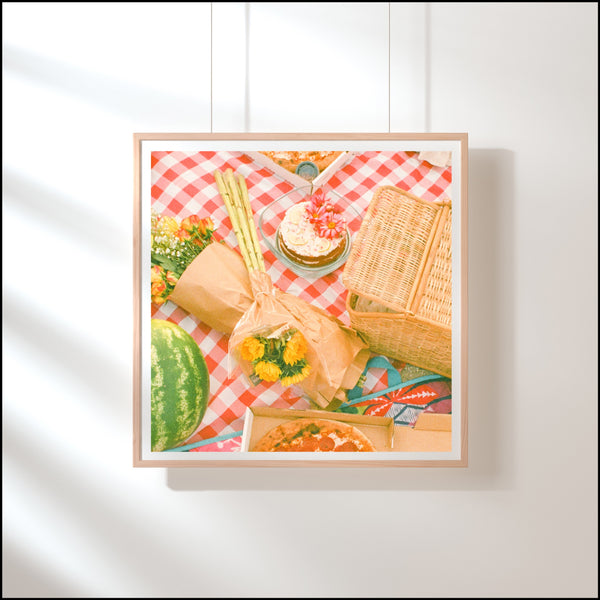 Farmers Market Picnic Print