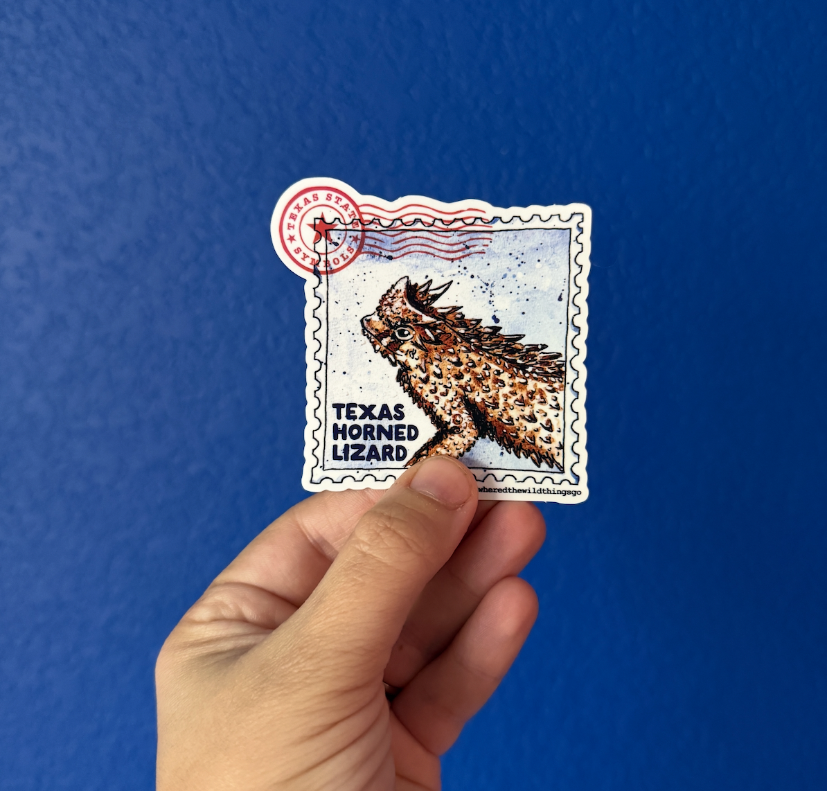 Texas Horned Lizard Stamp Sticker – Mosaic Makers Collective
