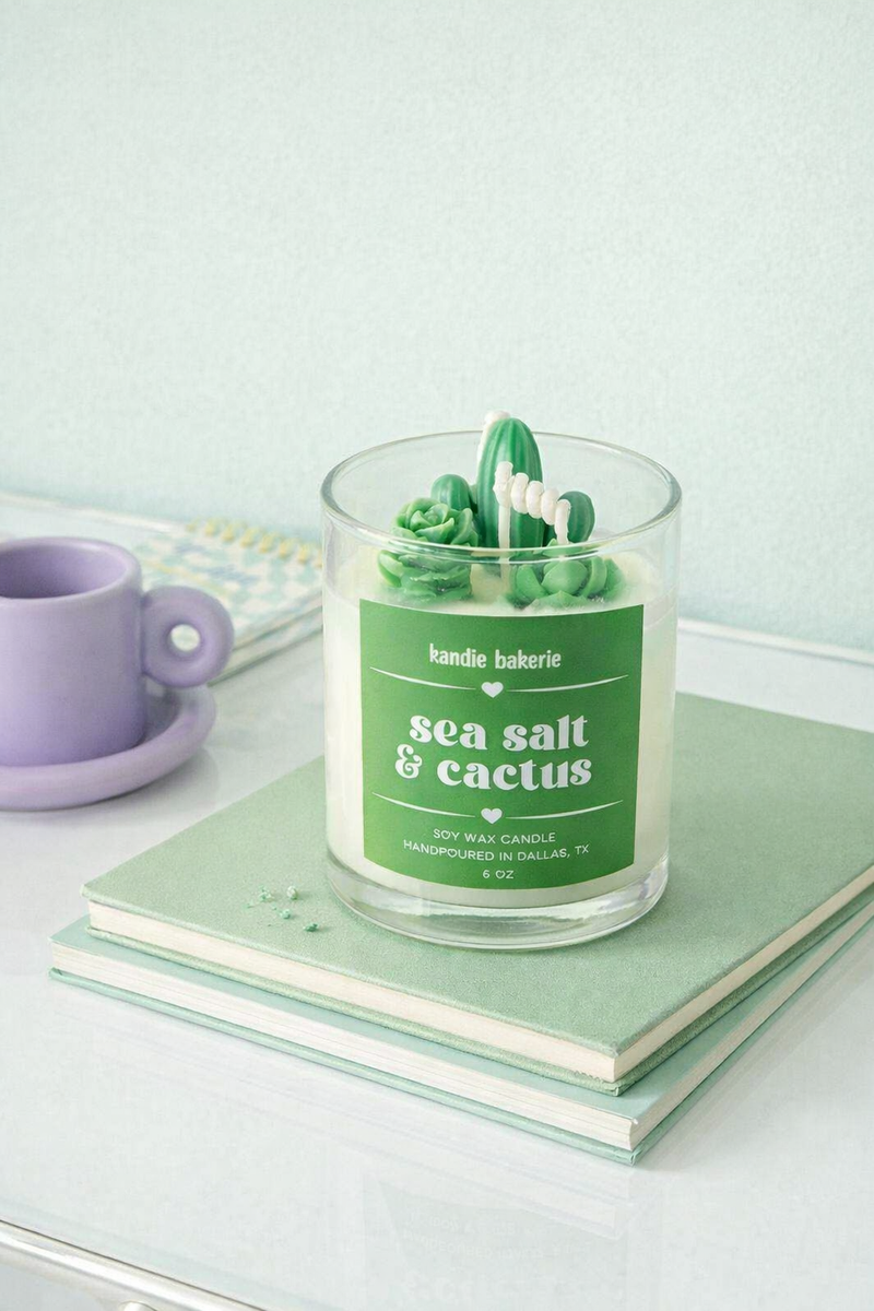 Sea Salt & Cactus Candle – Mosaic Makers Collective