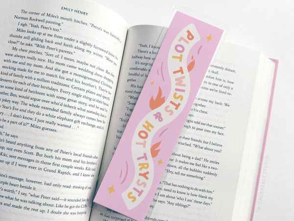 Plot Twists & Hot Trysts Laminated Bookmark – DS