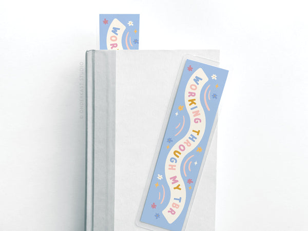 Working Through My TBR Laminated Bookmark – DS
