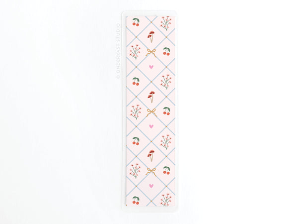Coquette Pattern Laminated Bookmark