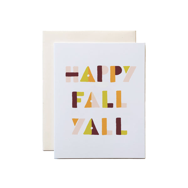Happy Fall Y'all Card