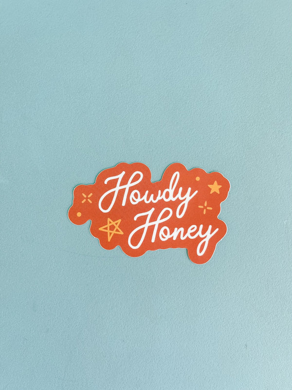 Howdy Honey Die Cut Sticker