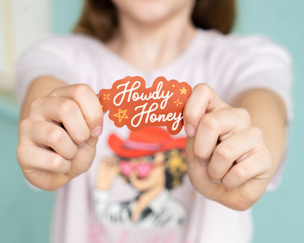 Howdy Honey Die Cut Sticker