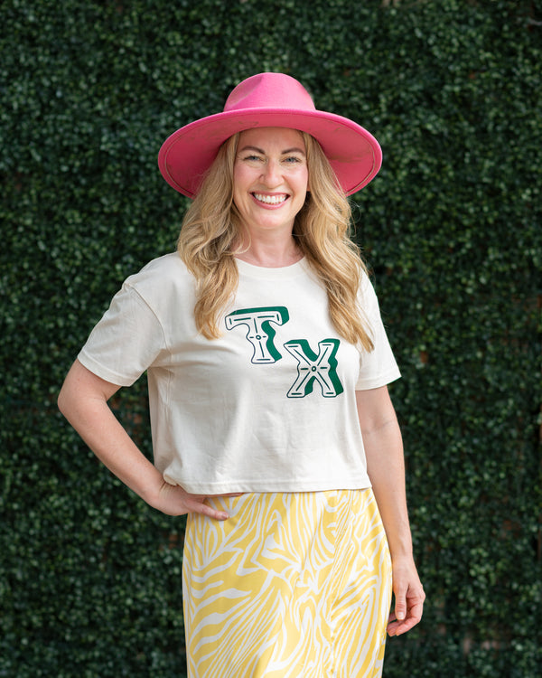 Texas "TX" Crop Tee