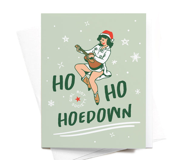 Ho Ho Hoedown Holiday Greeting Card