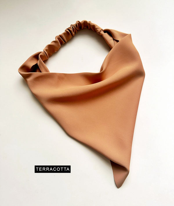 Solid Color Triangle Hair Bandana - 4