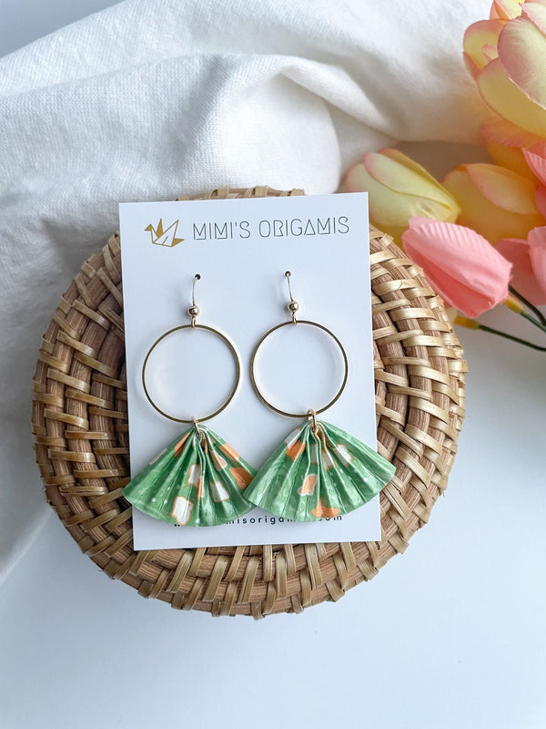 Origami Fan Earrings - 4