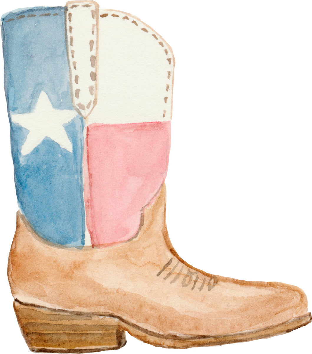 Texas Flag Boot Sticker – Mosaic Makers Collective