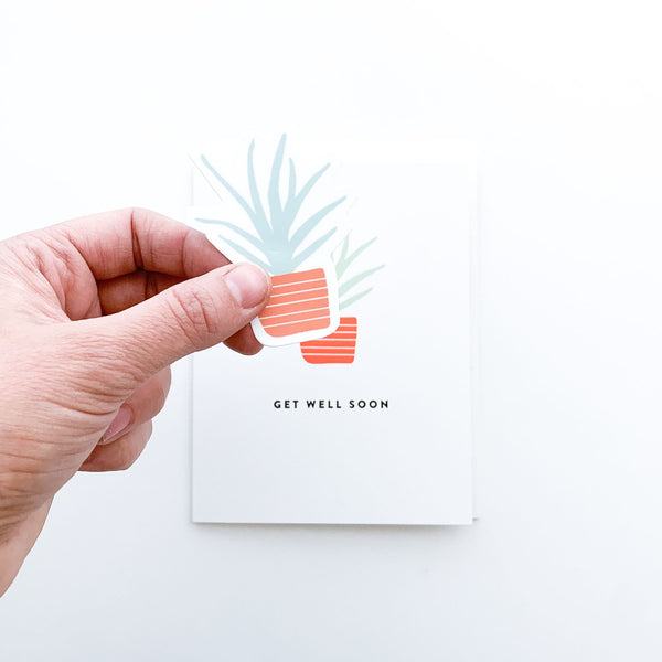 Get Well Soon Sticker Card - 1