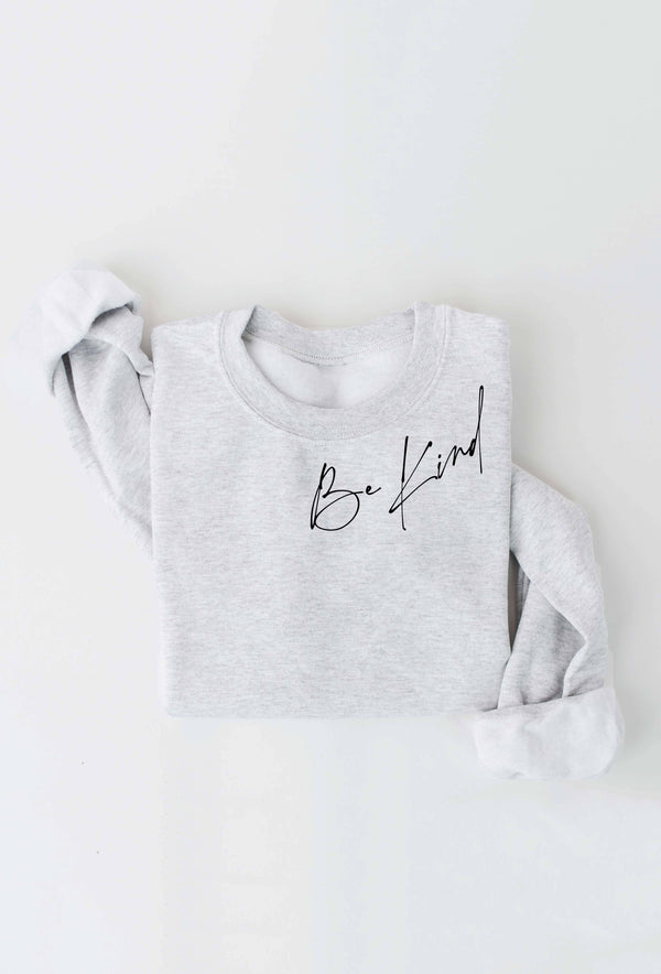 Be Kind Graphic Sweatshirt - Mauve