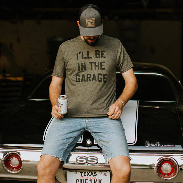 ARCHIVED I'll be In the Garage Men's Shirt, Father's Day Tee: X-Large
