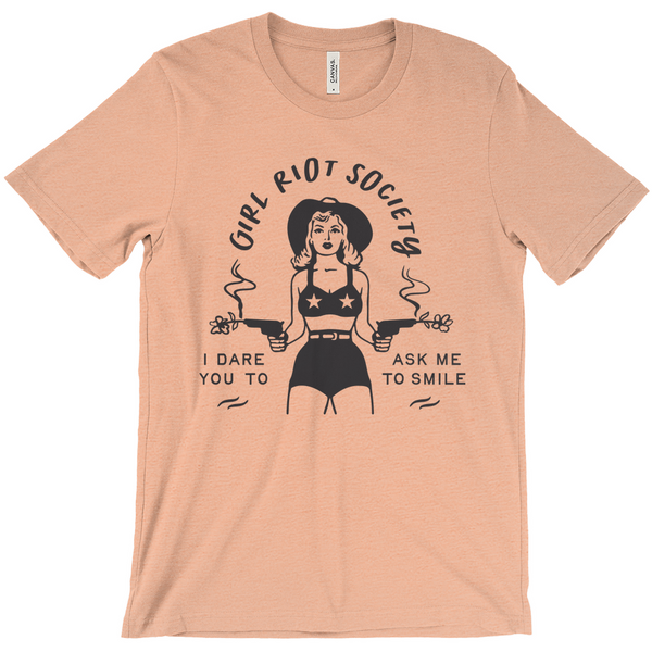 Girl Riot Society - No Chapter - Heather T Shirt