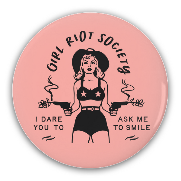 Girl Riot Society - Pinback Buttons - Set of Four