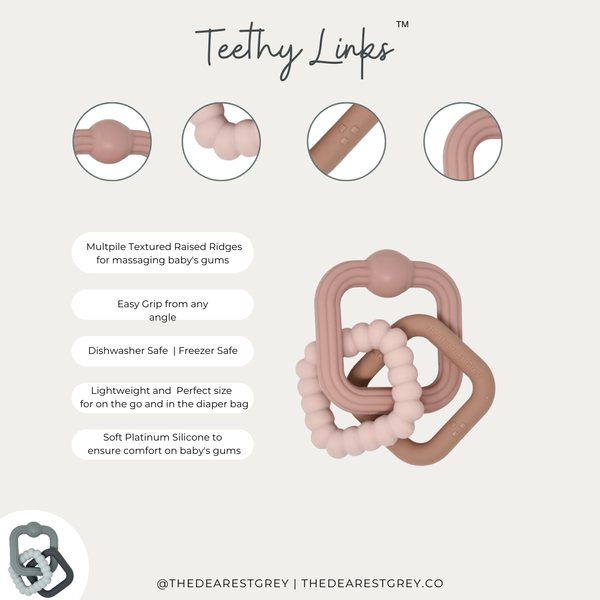 Teethy Links Teether | Pink Lemonade