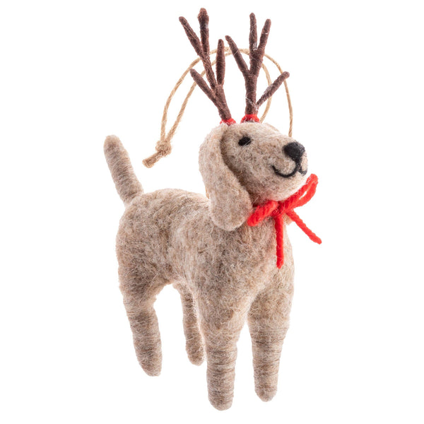 Reindeer Dogs Felt Ornaments