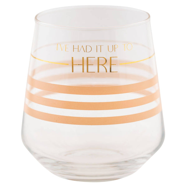 Chic Stemless Wine Glass