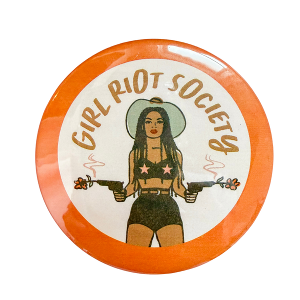 Girl Riot Society Round Pin - Eliza