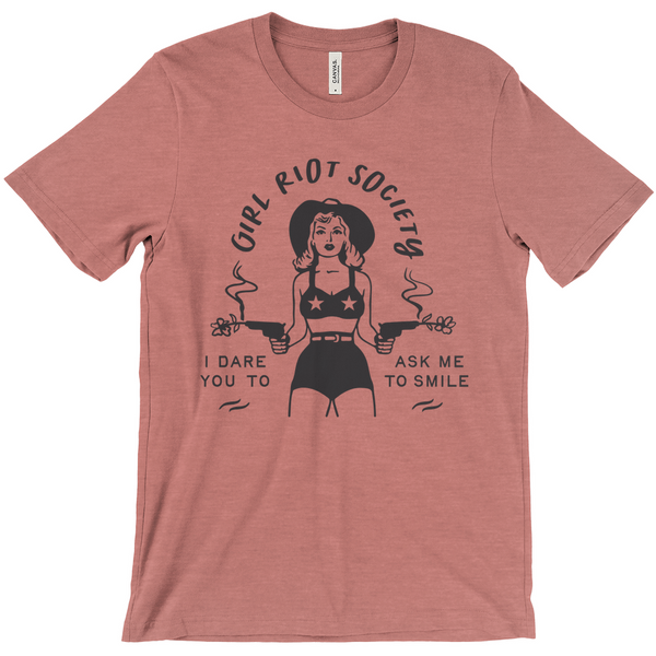 Girl Riot Society - No Chapter - Heather T Shirt