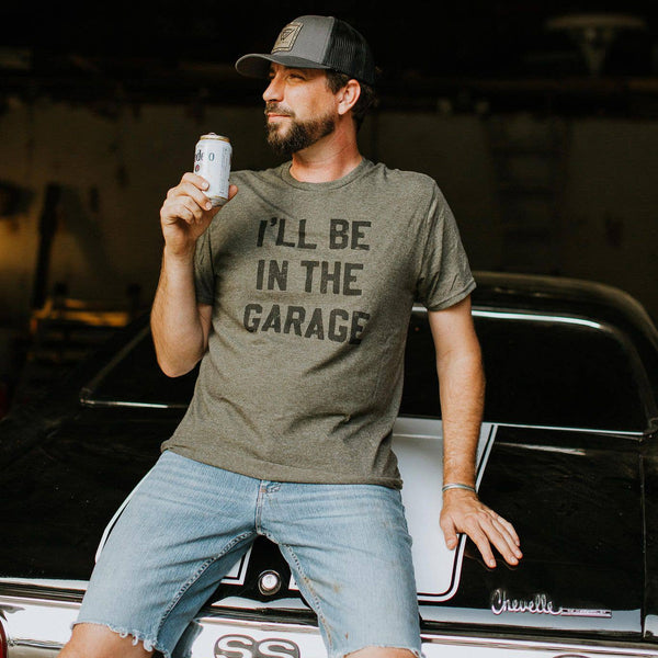Archived I'll be In the Garage Men's Shirt, Father's Day Tee: 2X-Large