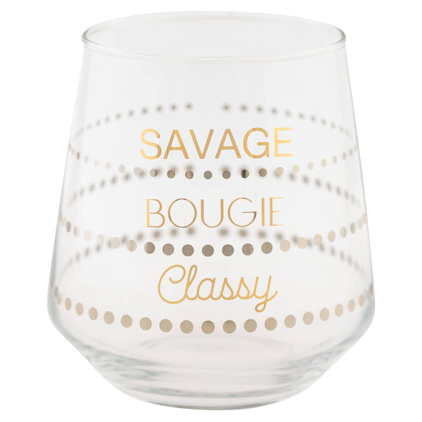 Chic Stemless Wine Glass