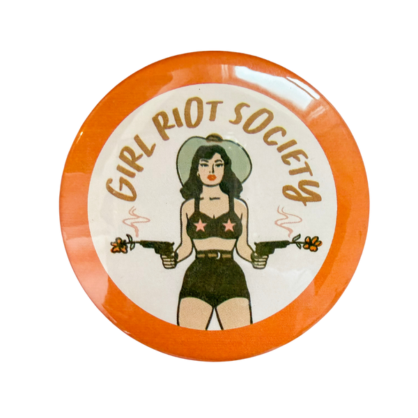 Girl Riot Society Round Pin - Grace