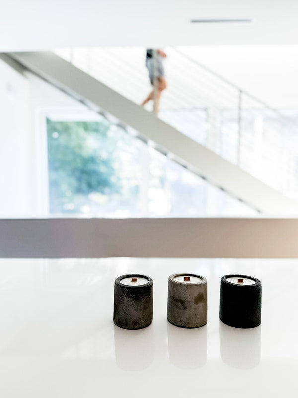 MELT. Pure Soy, Wood Wick Candle in Concrete Vessel - 7