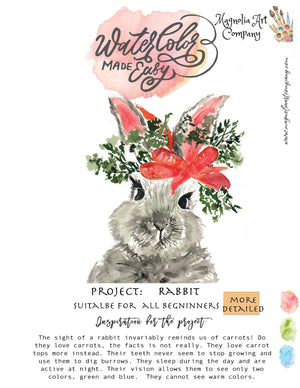 Rabbit Watercolor kit- Watercolor made easy - 1