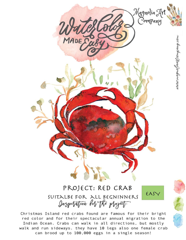 Crab Watercolor Kit-Watercolor made easy - 1