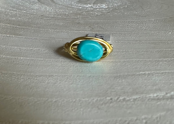 Howlite ring  - 1