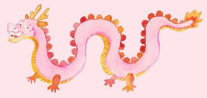Pink Dragon Sticker  - 1