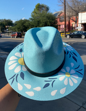 Custom Painted Sun Hat - 1