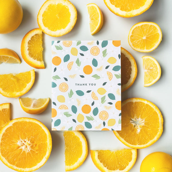 Citrus & Botanicals Thank You Card - 2