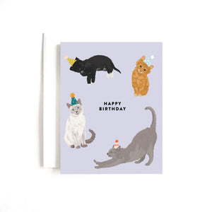 Party Cats Birthday Card - 1
