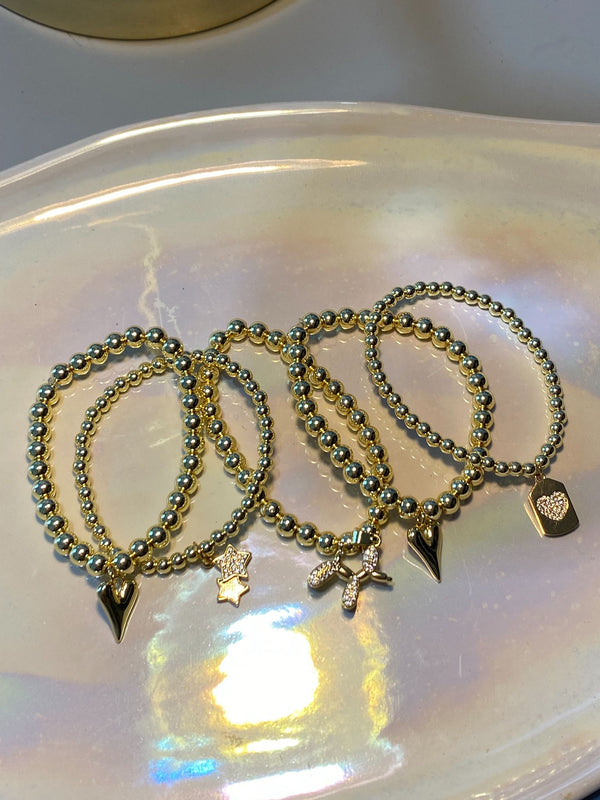 Bracelets Gemstone Crystal Bead with Charms - 4