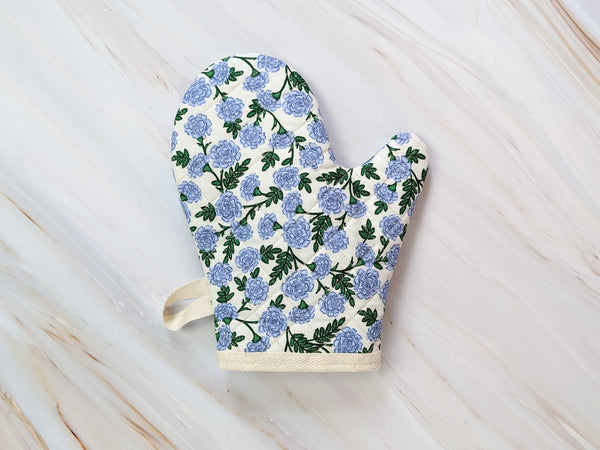 Dianthus Blue Rifle Paper Co Oven Mitt - 1