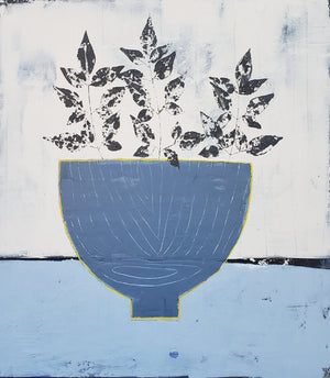 Blue Nandina Original Artwork - 1