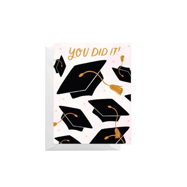Hat Toss Graduation Card - 1